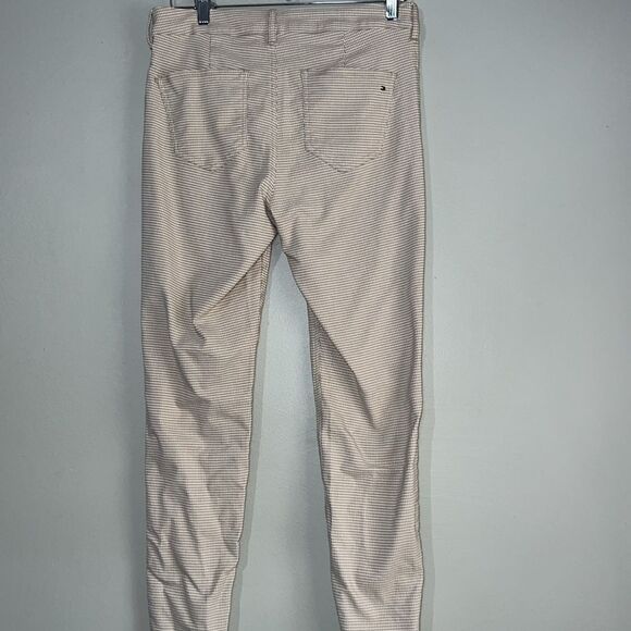 Tommy Hilfiger tan and cream checked pants size 6 - Picture 7 of 8